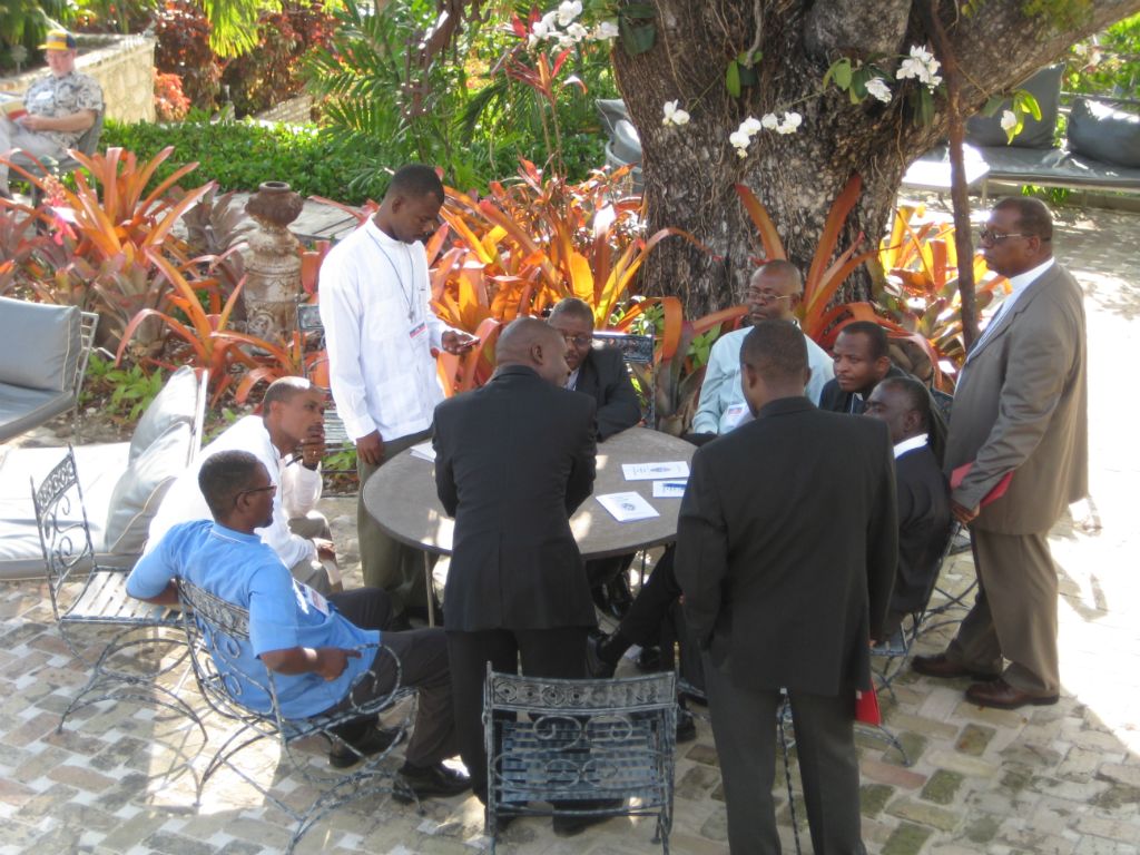 Haitian Clergy Impromptu Meeting